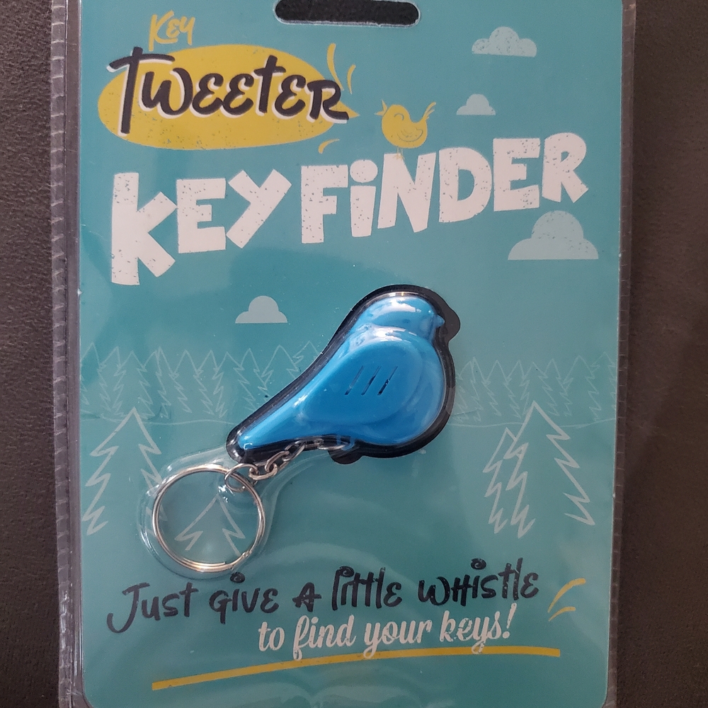 Tweeter Key Finder Keychain - Blue Bird